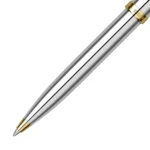 Комплект Sheaffer - химикалка 100 Bright Chrome и настолен часовник - Image 7