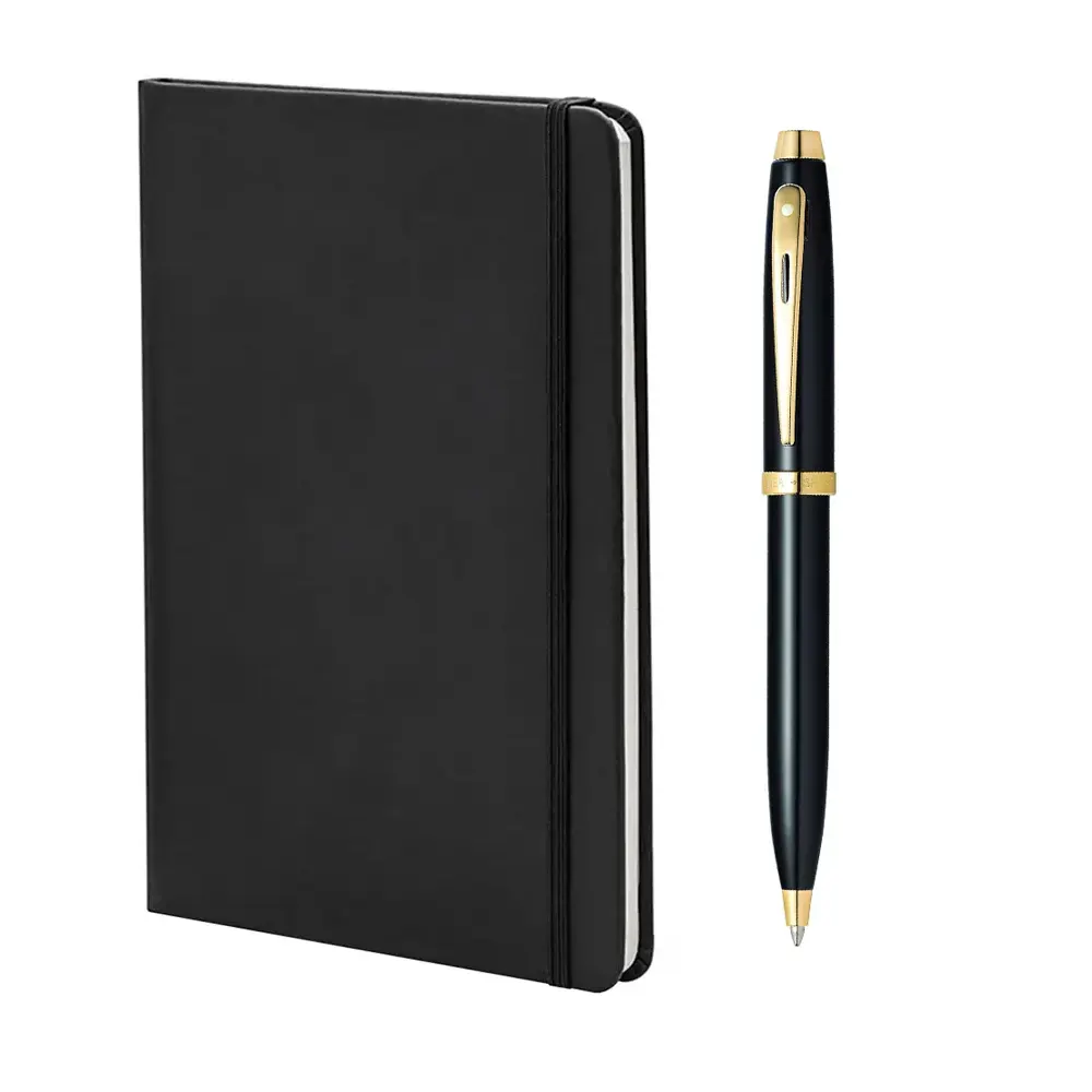 komplekt-sheaffer-himikalka-100-glossy-black-i-tefter-a5-65ccb2a6e39f2 Комплект Sheaffer - химикалка 100 Glossy Black и тефтер А5 - Image 1