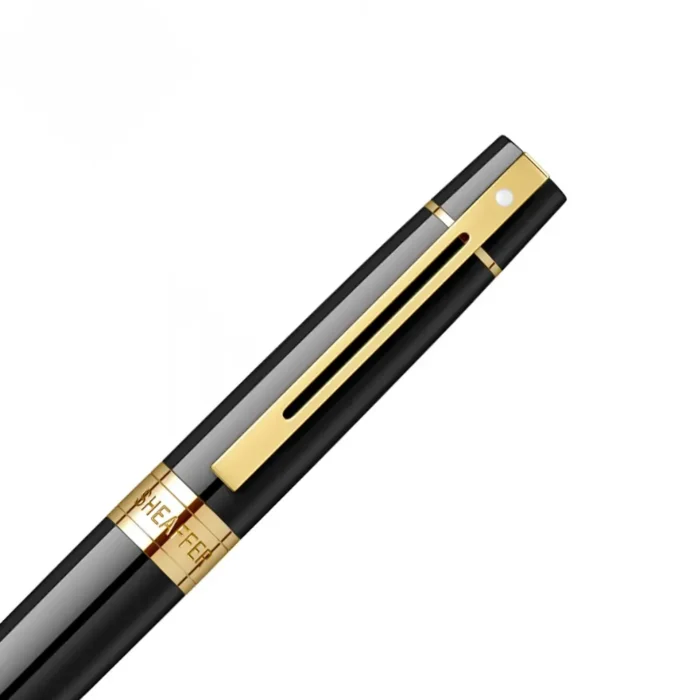 Комплект Sheaffer - химикалка 300 Glossy Black и калъф за пишещо средство - Image 3