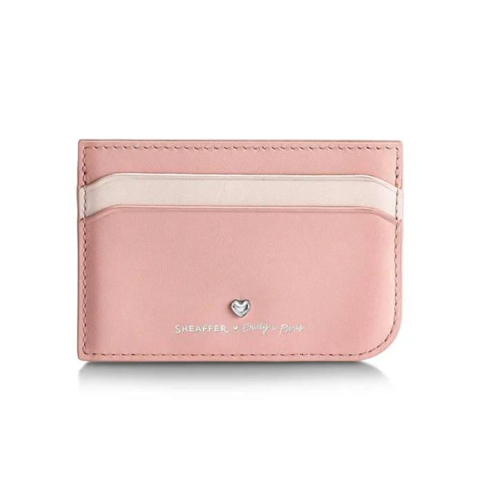 Комплект Sheaffer Sentinel x Emily in Paris - Pink Matte, химикалка и калъф за карти и документи - Image 6
