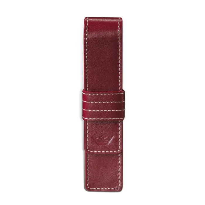 Комплект тефтер Princ Leather Business 885 + калъф за пищещо средство, в цвят бордо - Image 4