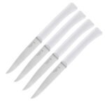 Комплект трапезни ножове Opinel №125 Bon Appetit White, 4 бр.