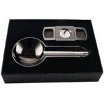 Комплект за пури Zorr - 49351, пепелник и резачка, gunmetal