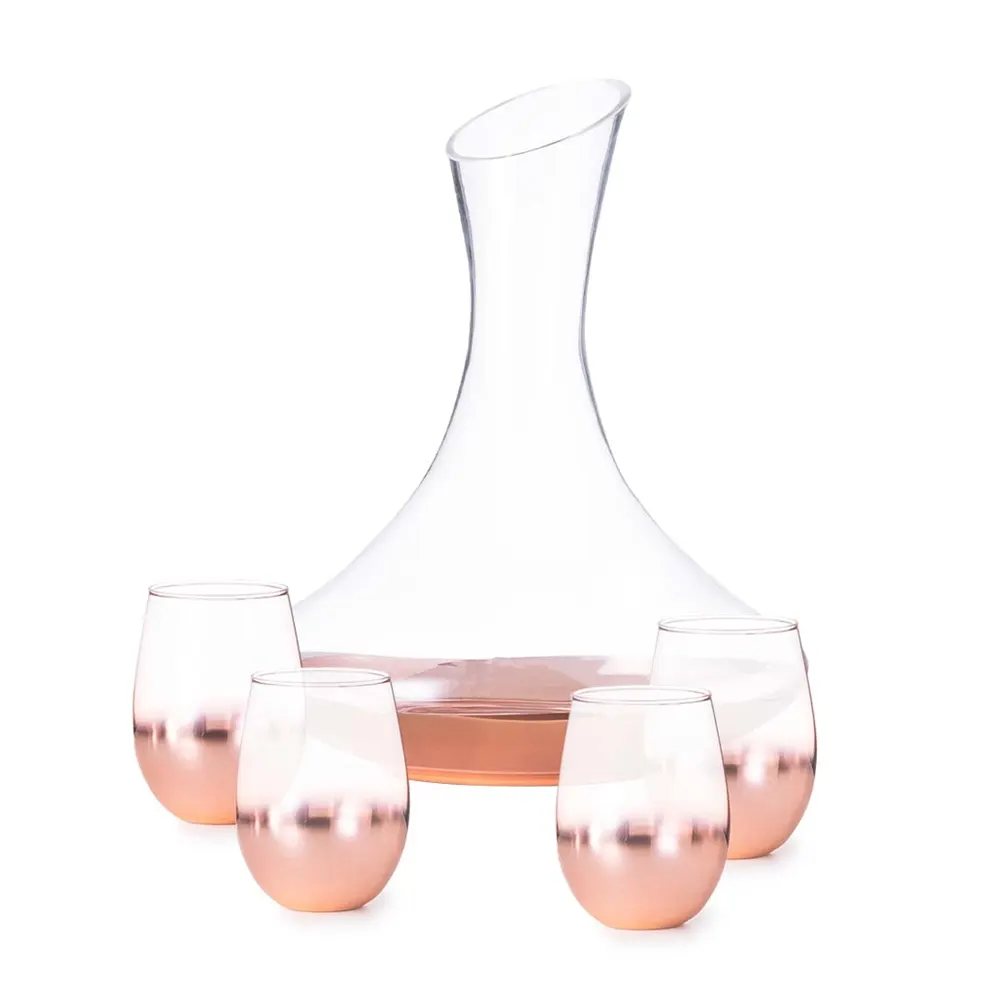 komplekt-za-vino-prescot-garafa-s-4-casi-67ee5af5baf1d Комплект за вино Prescot, гарафа с 4 чаши - Image 1