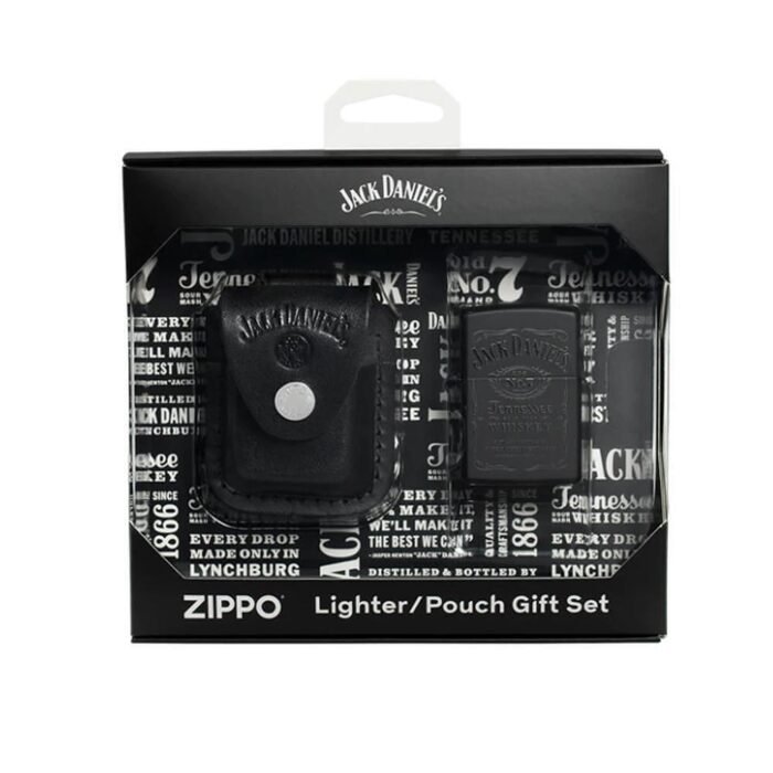 Комплект запалка и калъф Zippo Jack Daniels Black Matte 48460 - Image 2