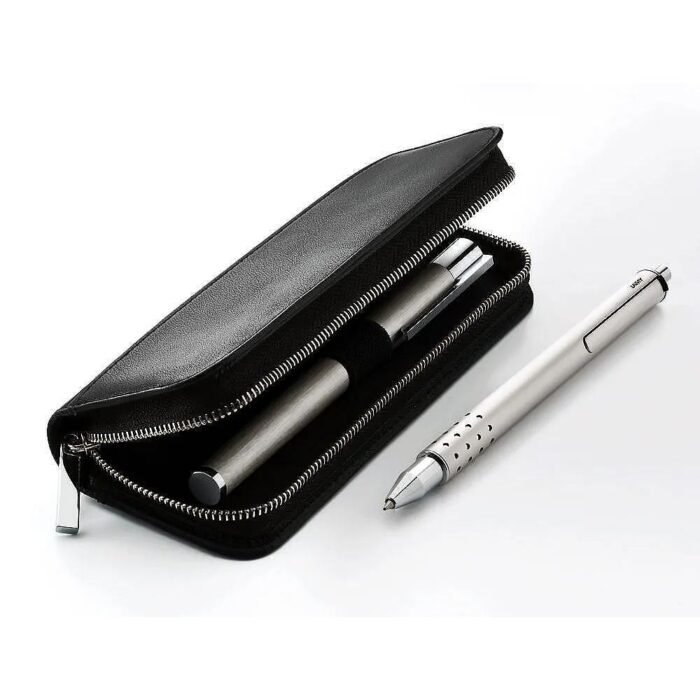 Кожен калъф Lamy A403 Black за 2 пишещи средства, с цип - Image 3