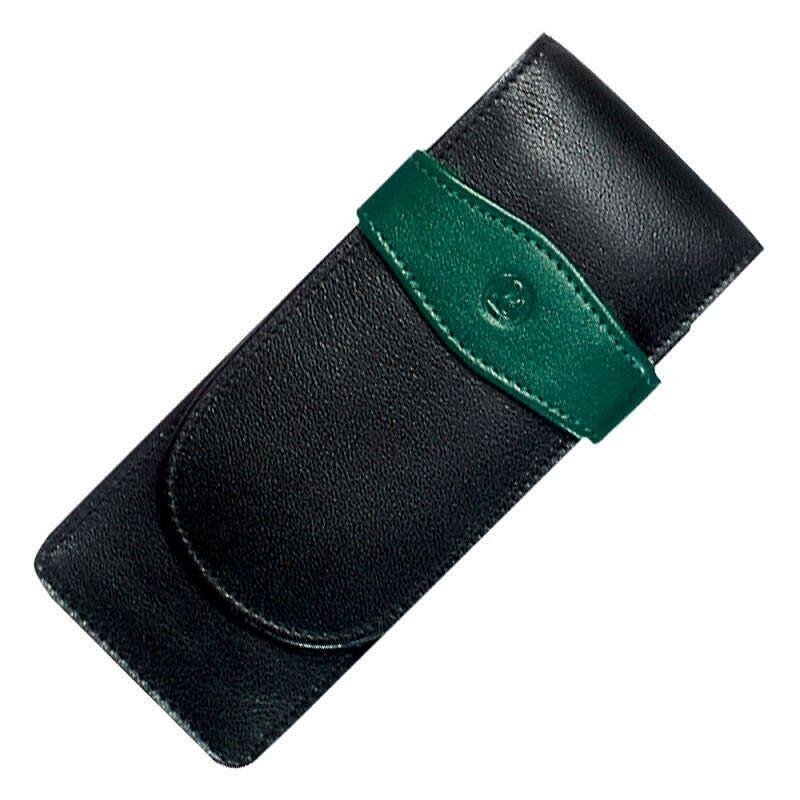 kozen-kalaf-za-tri-pisesi-sredstva-pelikan-blackgreen-image_6500300cb209a Кожен калъф за три пишещи средства Pelikan Black/green - Image 1
