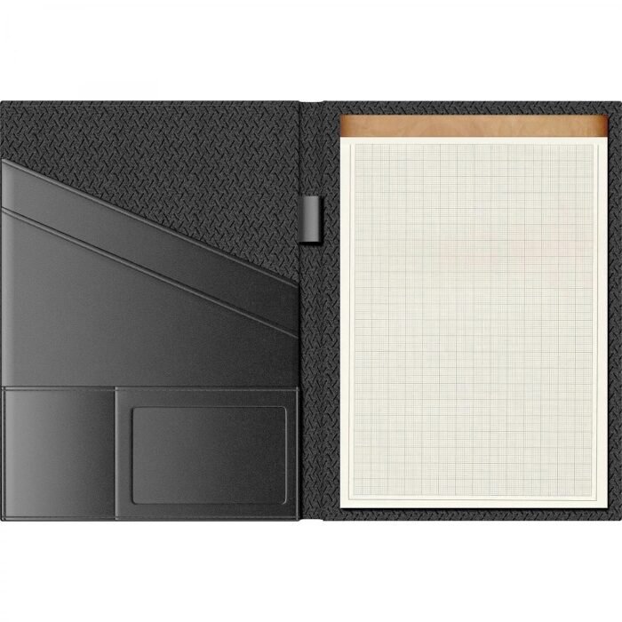 Кожена папка с бележник Princ Leather Business 937 R - A4, черна - Image 2