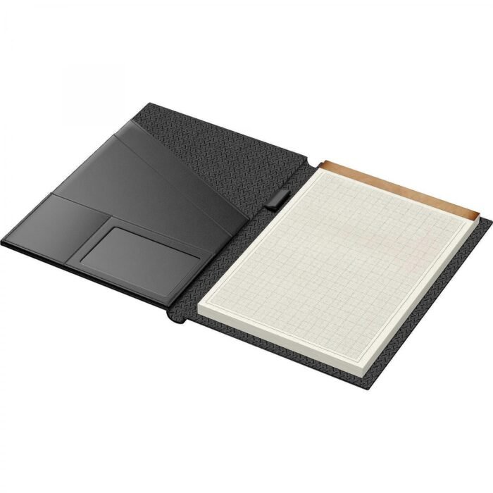 Кожена папка с бележник Princ Leather Business 937 R - A4, черна - Image 4