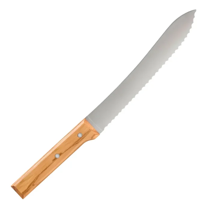 Кухненски нож за хляб Opinel Parallele №116, острие 21 см, с дръжка от маслиново дърво - Image 2