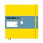 Квадратен тефтер Leuchtturm1917 Sketchbook Square Lemon, твърди корици