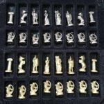 Луксозен ръчно изработен шах Manopoulos - Древногръцка митология, 20x20 см - Image 2