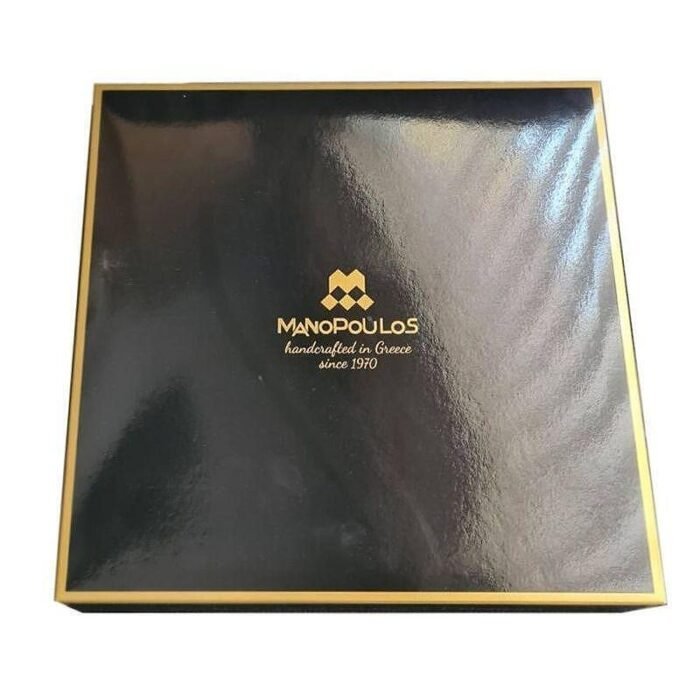 Луксозен шах Manopoulos 43x43 см, с метални фигури Staunton Brass/Pewter finish - Image 3