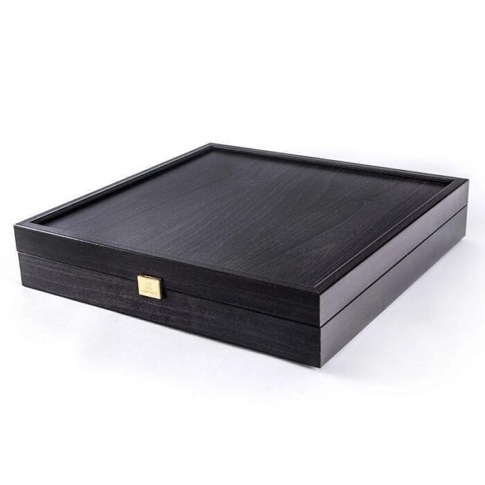 Луксозен шах Manopoulos - Metal Staunton Black/Gold, 36x36 см - Image 6