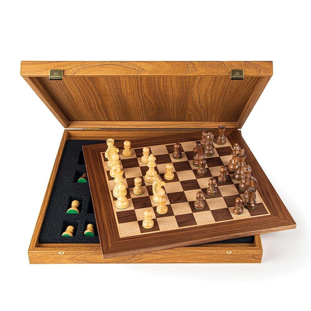 Луксозен шах Manopoulos - Walnut Chess, 40х40см Луксозен шах Manopoulos - Walnut Chess, 40х40см - Image 1