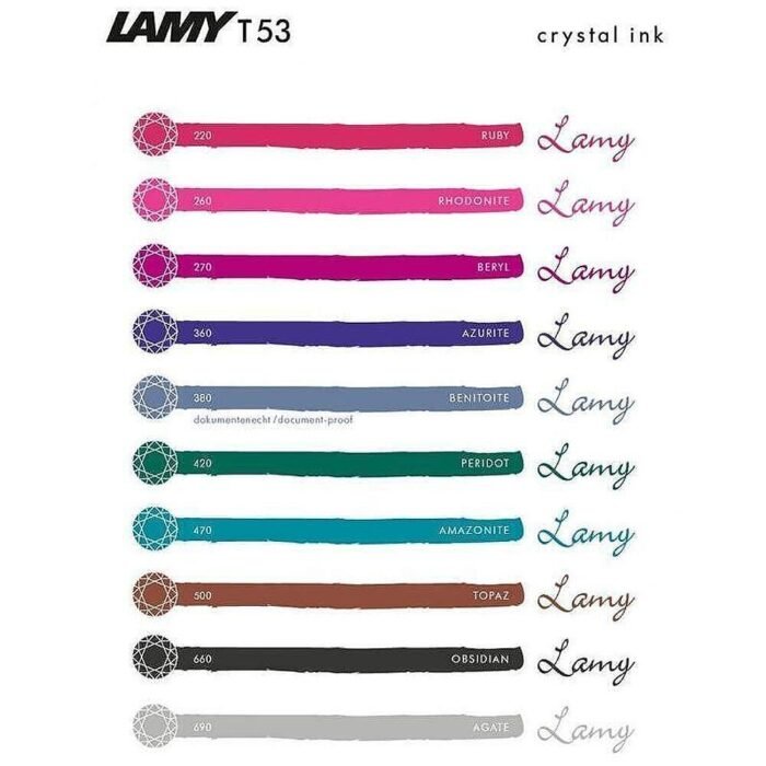 Мастилница Lamy - T53 Crystal ink Topaz, 30 мл - Image 2