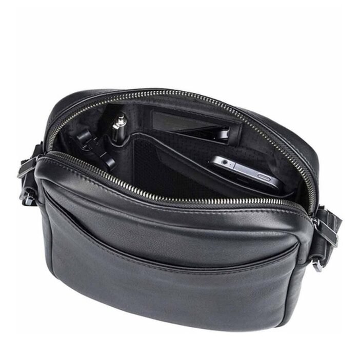 Мъжка чанта за през рамо Porsche Design - Roadster Leather XS, черна - Image 3