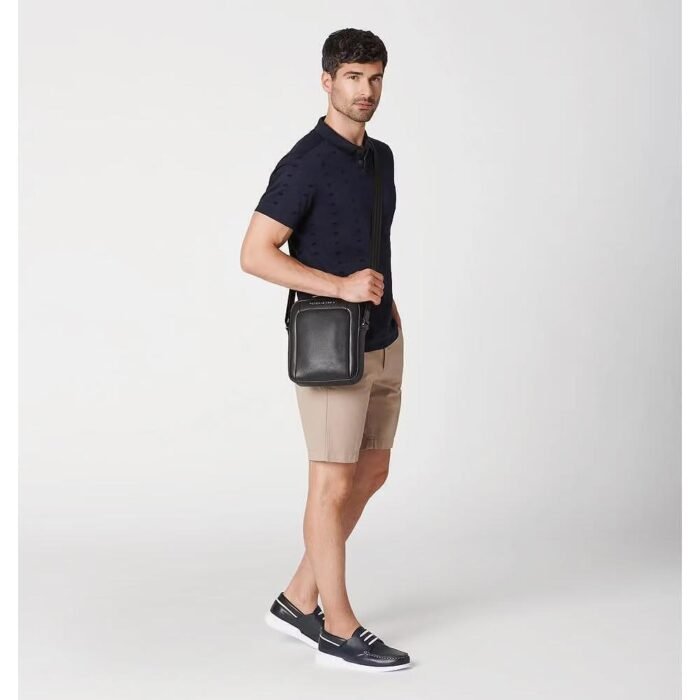 Мъжка чанта за през рамо Porsche Design - Roadster Leather XS, черна - Image 6