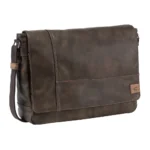 Мъжка чанта за рамо Camel Active - Laos Messenger, тъмнокафява