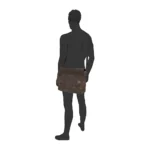Мъжка чанта за рамо Camel Active - Laos Messenger, тъмнокафява - Image 4