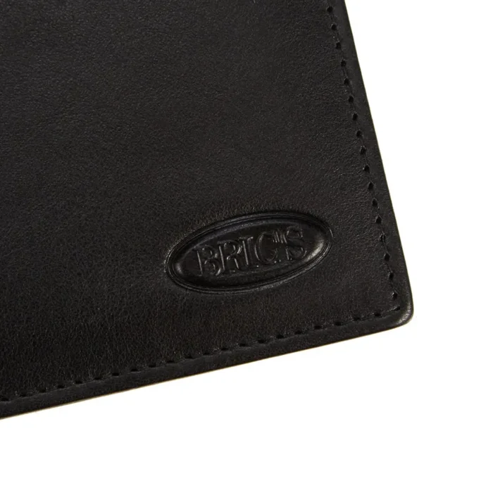 Мъжки портфейл Bric's - Monte Rosa Flip, RFID защита, монетник, черен - Image 6