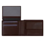 Мъжки портфейл Bric's - Monte Rosa Flip, RFID защита, монетник, кафяв - Image 3