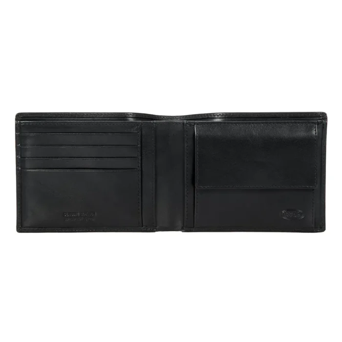 Мъжки портфейл Bric's - Monte Rosa, RFID защита, монетник, черен - Image 2