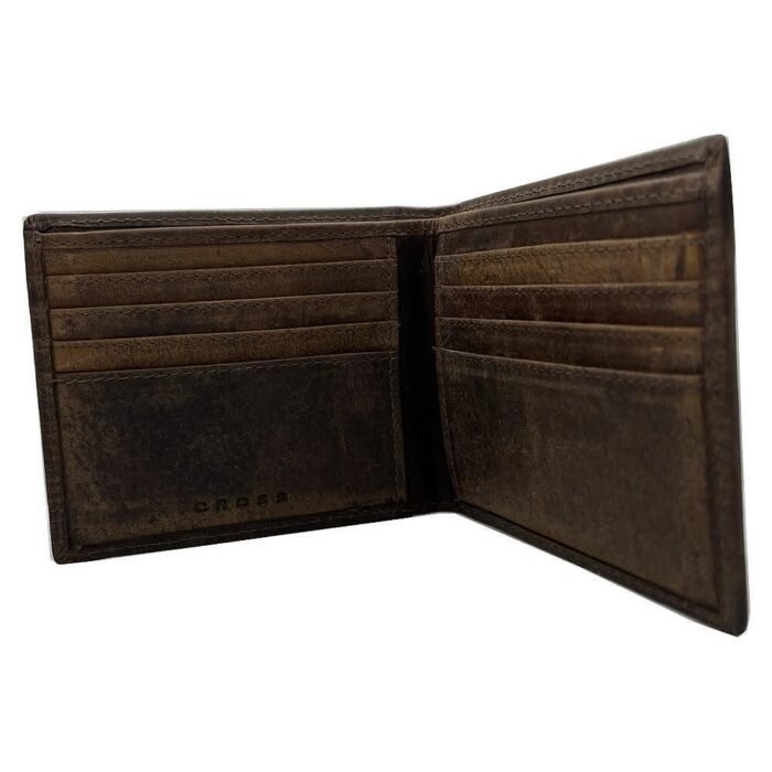 Мъжки портфейл Cross Hash Mark Slim 8 CC, кафяв - Image 3