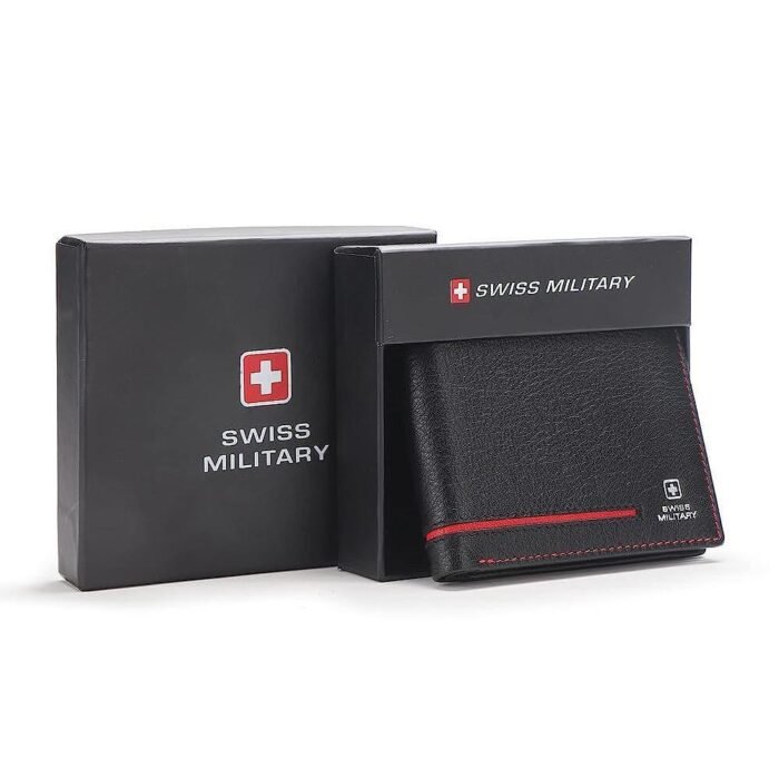 Мъжки портфейл Swiss Military - Karl, с монетник, черен - Image 5