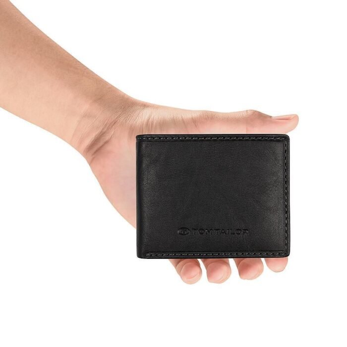 Мъжки портфейл Tom Tailor - LARY, RFID защита, черен - Image 3