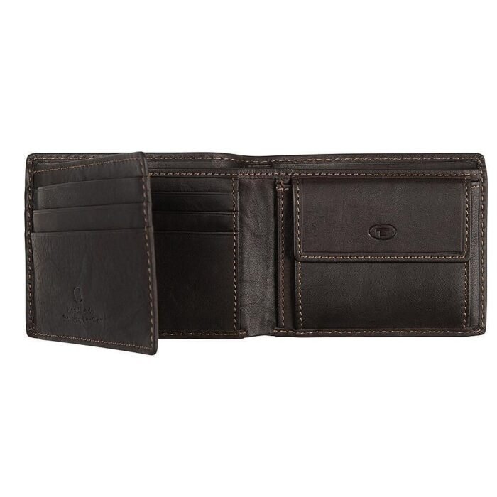 Мъжки портфейл Tom Tailor - LARY,  RFID защита, тъмнокафяв - Image 2