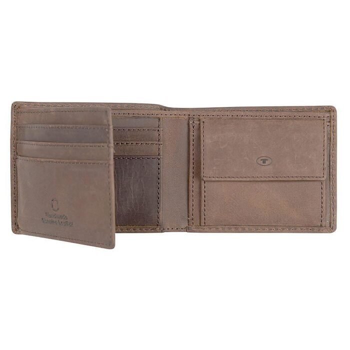 Mъжки портфейл Tom Tailor - RON, RFID защита, кафяв - Image 2