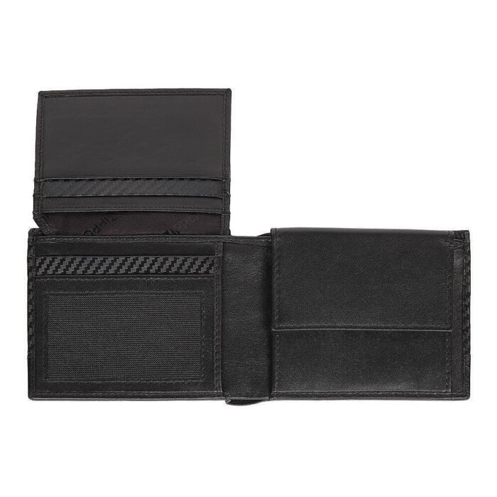 Мъжки портфейл Zippo -  Carbon, с монетник, RFID защита, черен - Image 3
