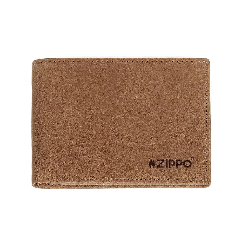 Мъжки портфейл Zippo - Vintage, с монетник, кафяв Мъжки портфейл Zippo - Vintage, с монетник, кафяв - Image 1