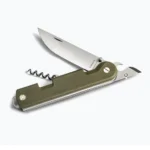 Многофункционален сгъваем нож TB Outdoor - Baroudeur, зелен, с калъф - Image 2