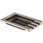 Пепелник Angelo - Brushed Metal, за 3 пури