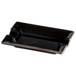 Пепелник за пури Angelo, керамичен, Black/Gold