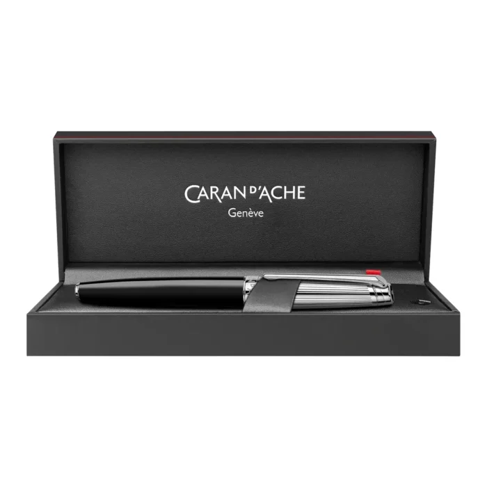 Писалка Caran d'Ache - Leman Bicolor Black/Silver, М перо - Image 3