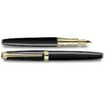Писалка Caran d'Ache - Leman Ebony Black/Gold, М перо - Image 2