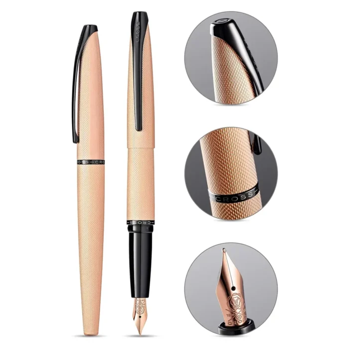 Писалка Cross ATX - Brushed Rose Gold, F перо - Image 2
