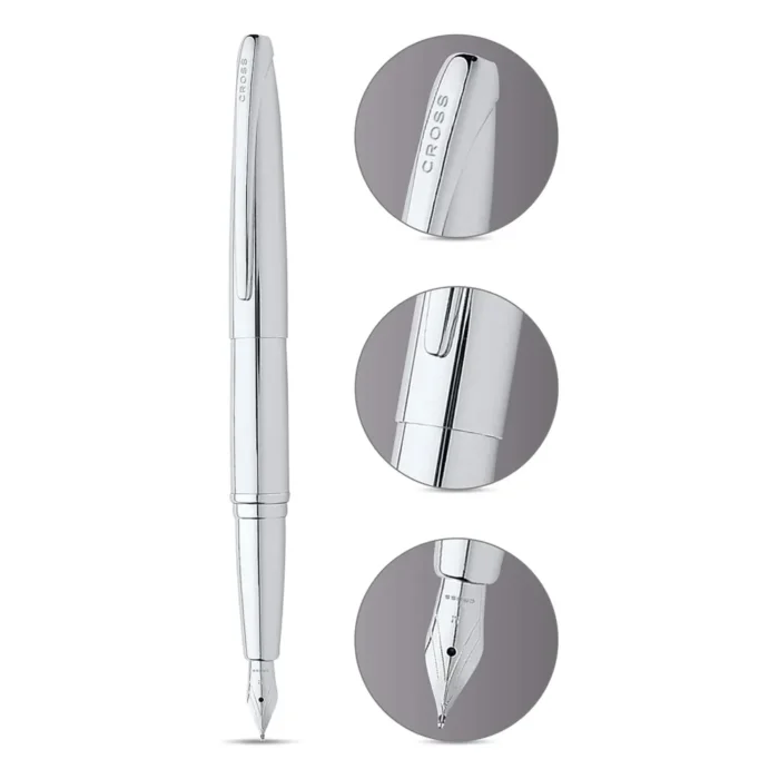 Писалка Cross ATX - Pure Chrome, F перо - Image 2