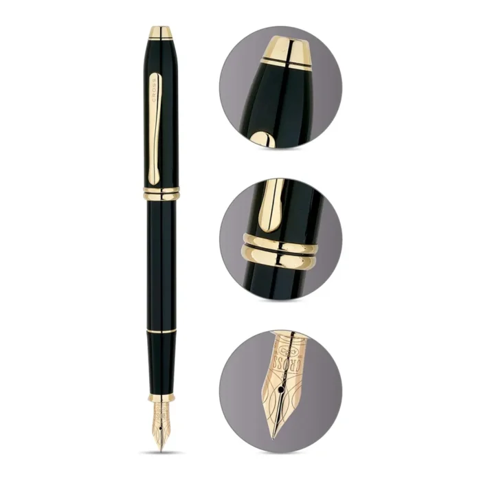 Писалка Cross Townsend - Black/Gold, F перо - Image 2