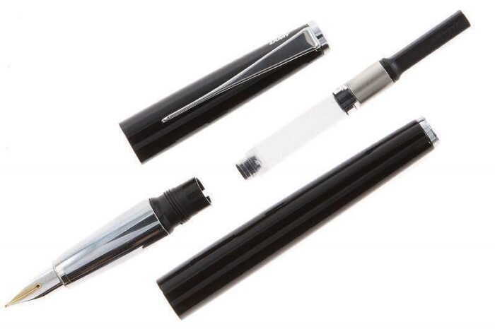 Писалка Lamy - Studio Piano black, F размер златно перо, черен лак - Image 3