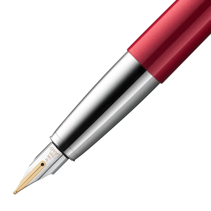 Писалка Lamy - Studio Piano Red, М размер златно перо, червен лак - Image 4