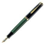 Писалка Pelikan - Souveran 400 Series, Black/Green, F перо