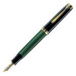 Писалка Pelikan - Souveran 600 Series, Black/Green, M перо