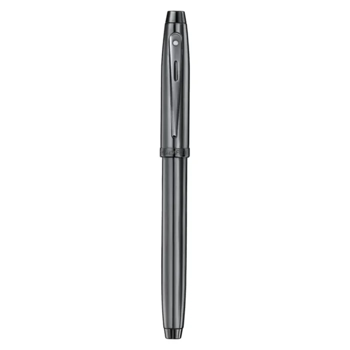 Писалка Sheaffer 100 - Shiny Dark Grey Gun Metal with PVD Trims, размер M - Image 3