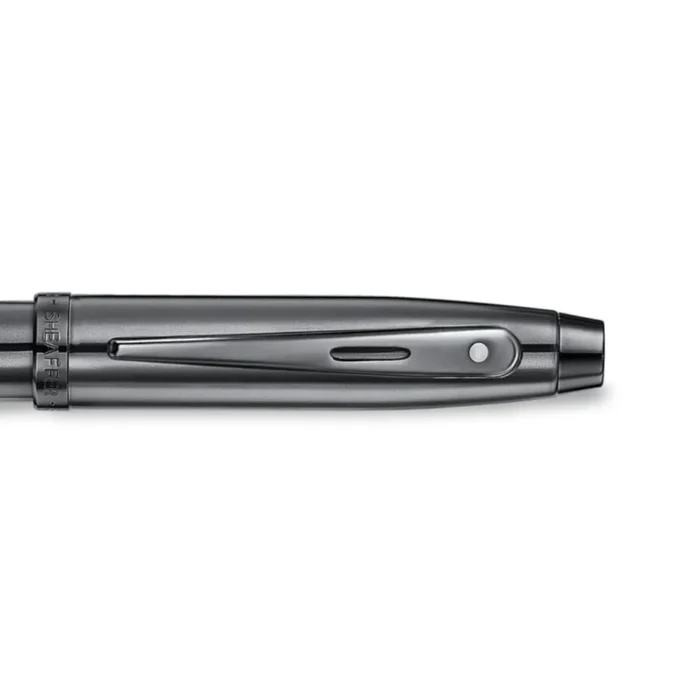 Писалка Sheaffer 100 - Shiny Dark Grey Gun Metal with PVD Trims, размер M - Image 5