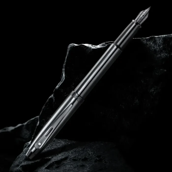 Писалка Sheaffer 100 - Shiny Dark Grey Gun Metal with PVD Trims, размер M - Image 7