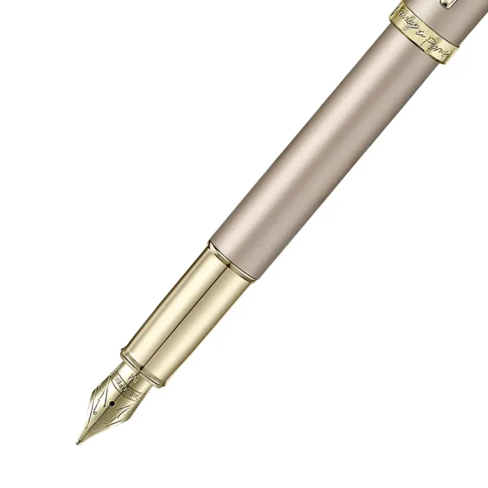 Писалка Sheaffer 100 x Emily in Paris - Champagne Gold with Champagne Gold Trims, F перо - Image 4